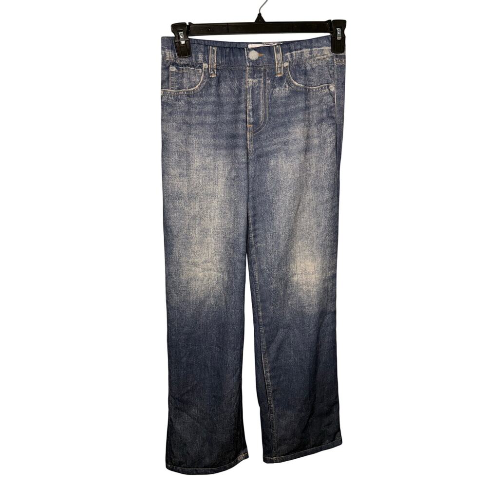 Mila Rosabella Sweatpant Jeans Women's PJ Medium Pull On Stretch Comfy Wide Leg